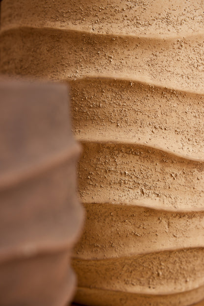 Blumentopf Waves + Outdoor Sand Beige Medium