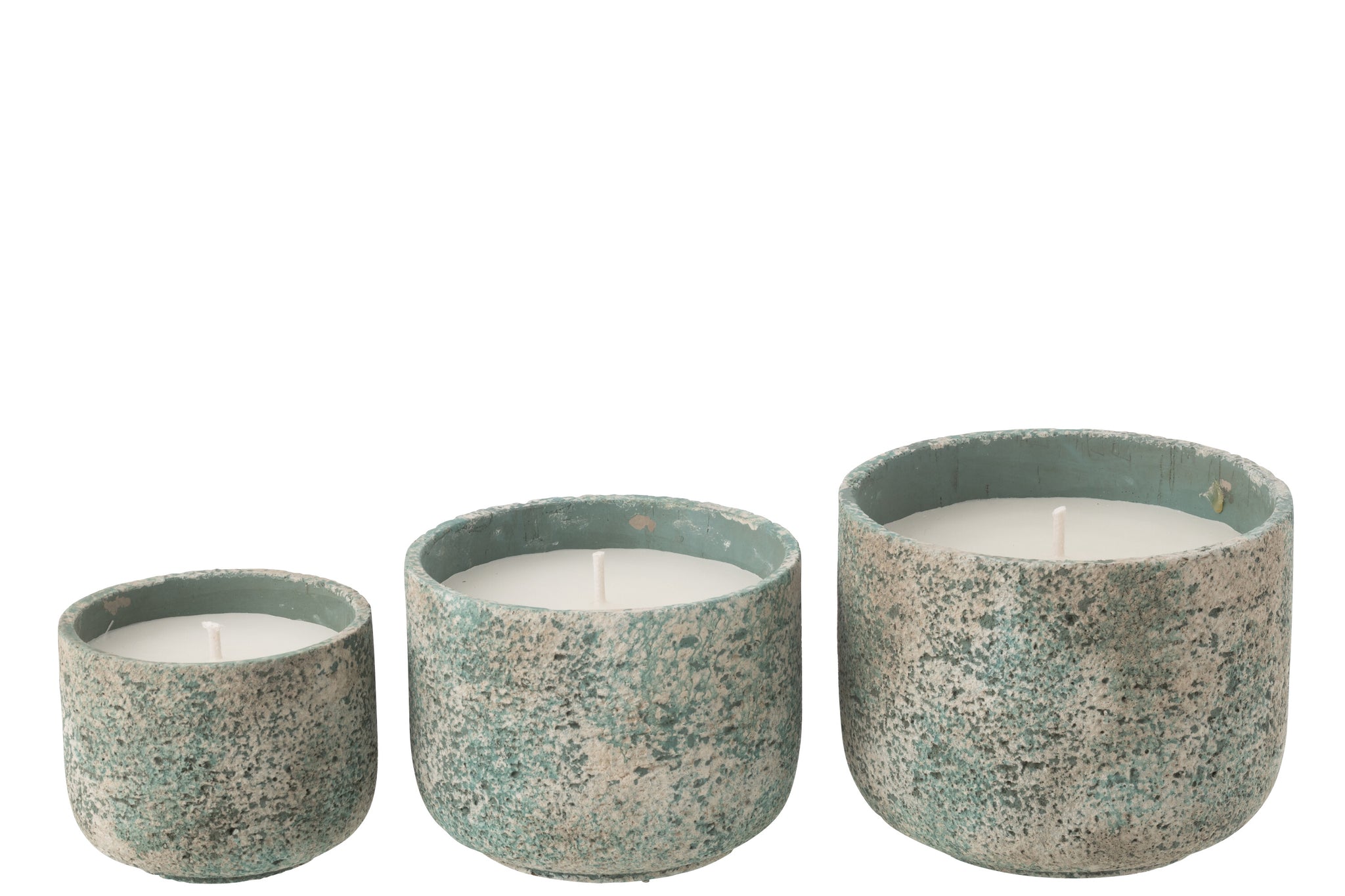 Outdoor Candle 47H Round Paraffin Turquoise Large
