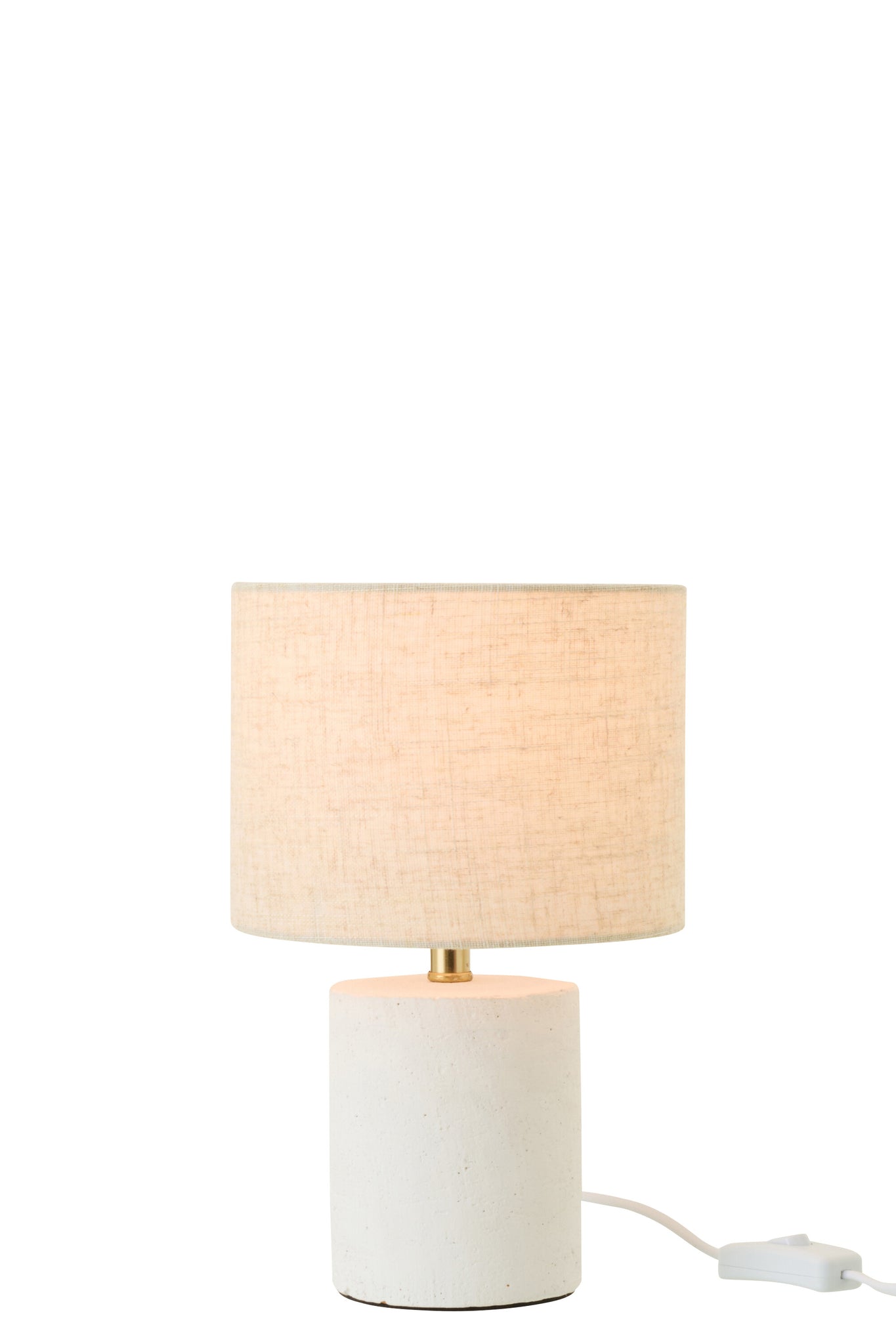Table Lamp Pierre Ceramic White/Ecru Small