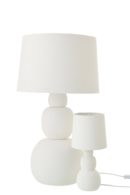 Tafellamp Renee – keramiek, wit, large, 38x38x67 cm