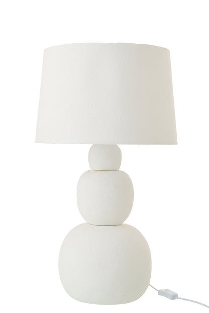 Tafellamp Renee – keramiek, wit, large, 38x38x67 cm
