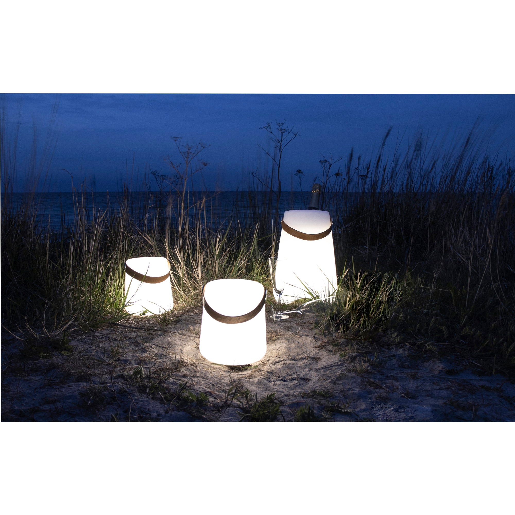 Bristol LED-Leuchte – Lampe mit Gurt, wiederaufladbar, weiß