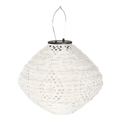 Harwood LED Lantern - Lantern, rechargeable with integrated solar panel, white
