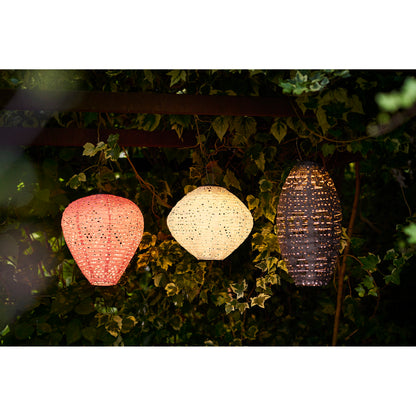 Harwood LED Lantern - Lantern, rechargeable with integrated solar panel, white