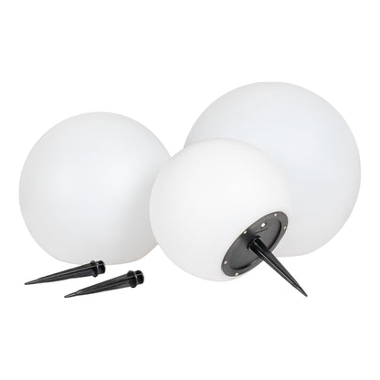 Lifton LED Lamp - Lamp, rechargeable with integrated solar panel, white set of 3