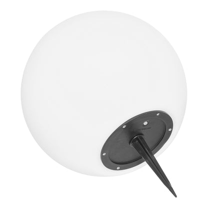 Lifton LED Lamp - Lamp, rechargeable with integrated solar panel, white ø25 cm