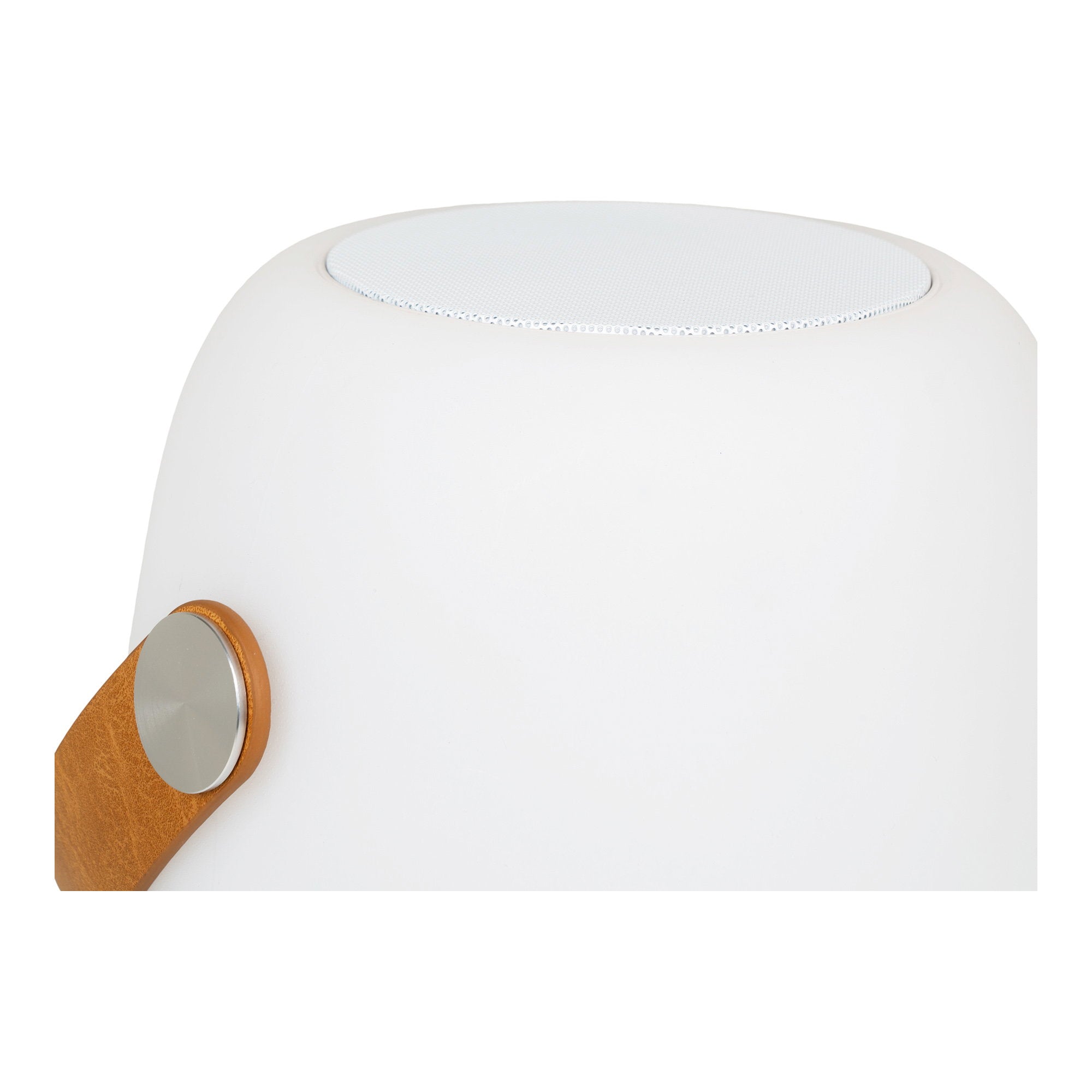 Cardiff LED Lampe – Lampe mit Gurt, Bluetooth-Lautsprecher, wiederaufladbar, weiß