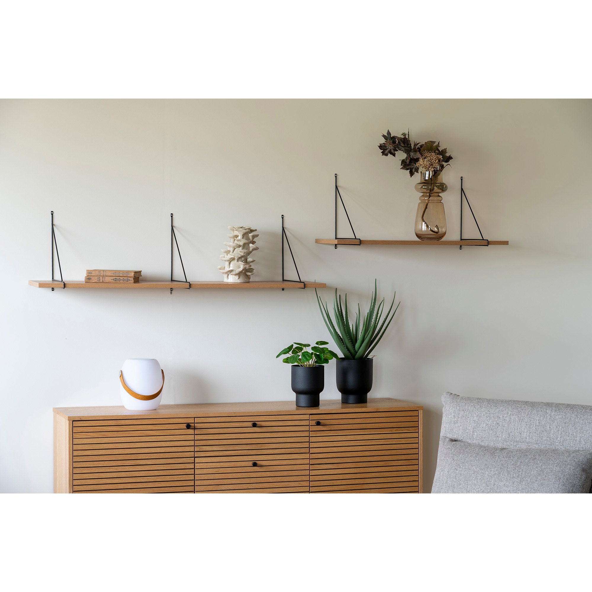 Cardiff LED Lampe – Lampe mit Gurt, Bluetooth-Lautsprecher, wiederaufladbar, weiß