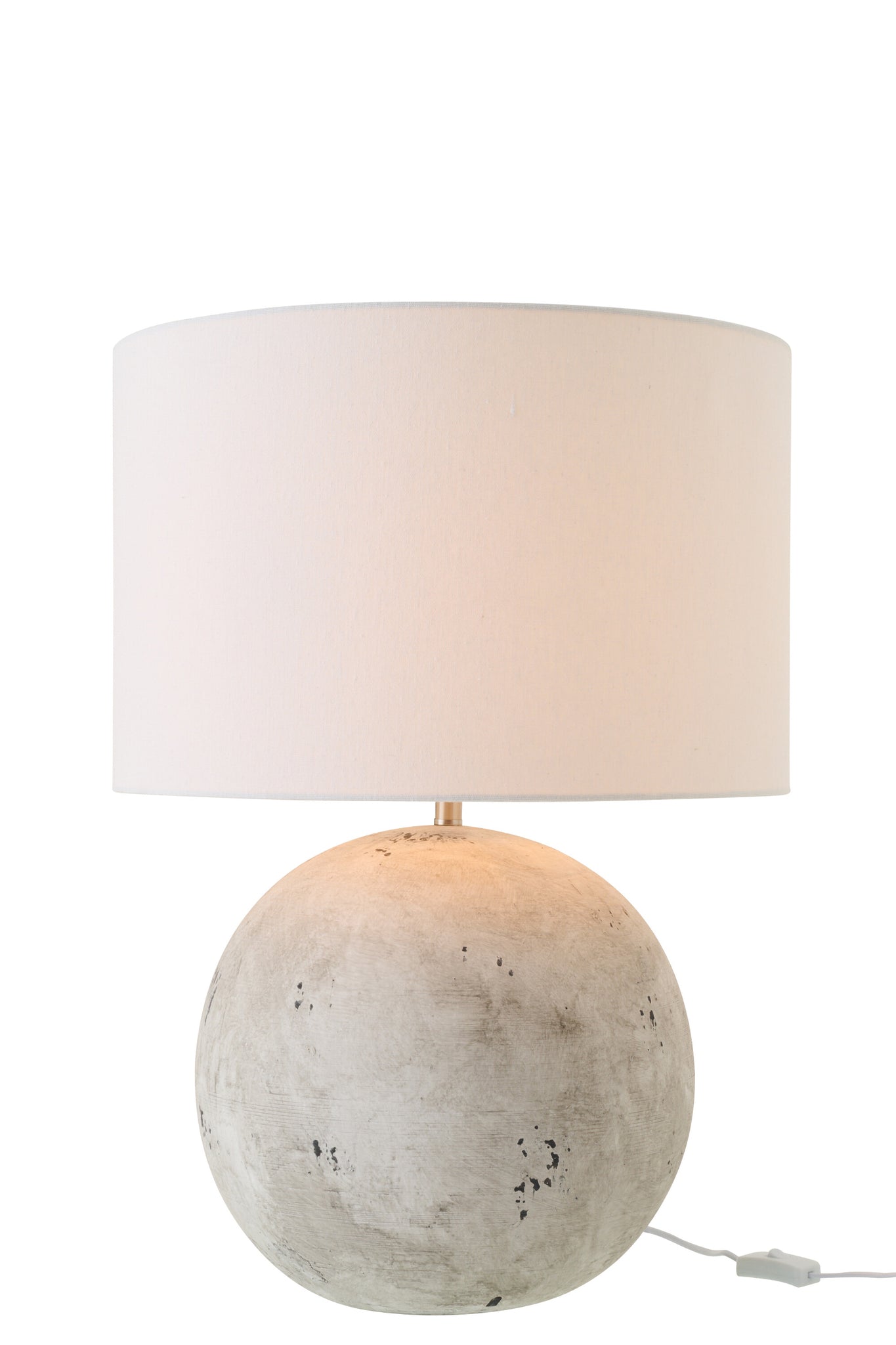 Table Lamp Ball Ceramic Grey