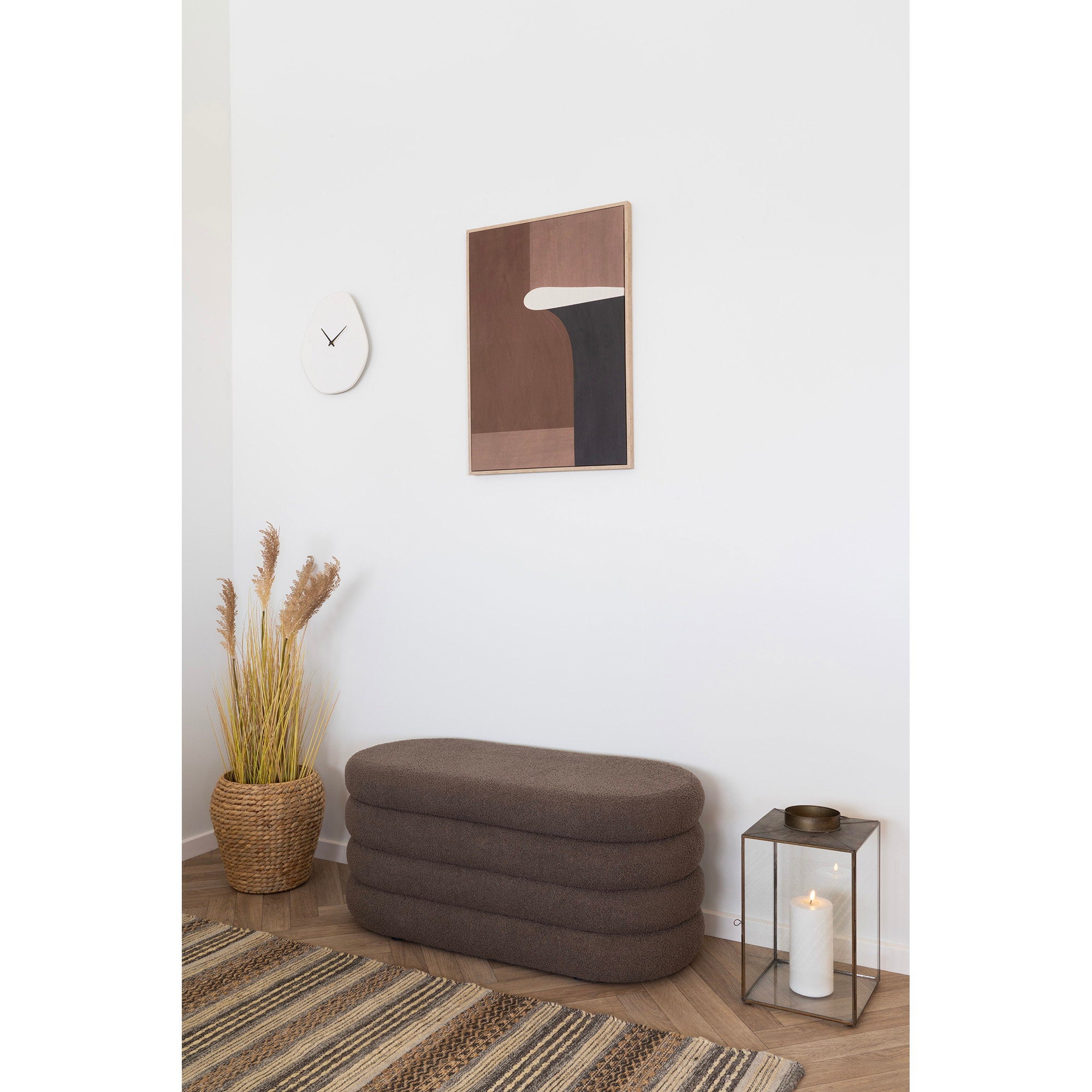 Mohali Laterne – Metall, schwarz/gold, groß