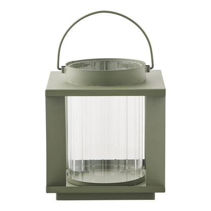 Lohals Laterne – Glas/Metall, grün, 18×18×20,5 cm