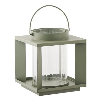 Lohals Laterne – Glas/Metall, grün, 18×18×20,5 cm