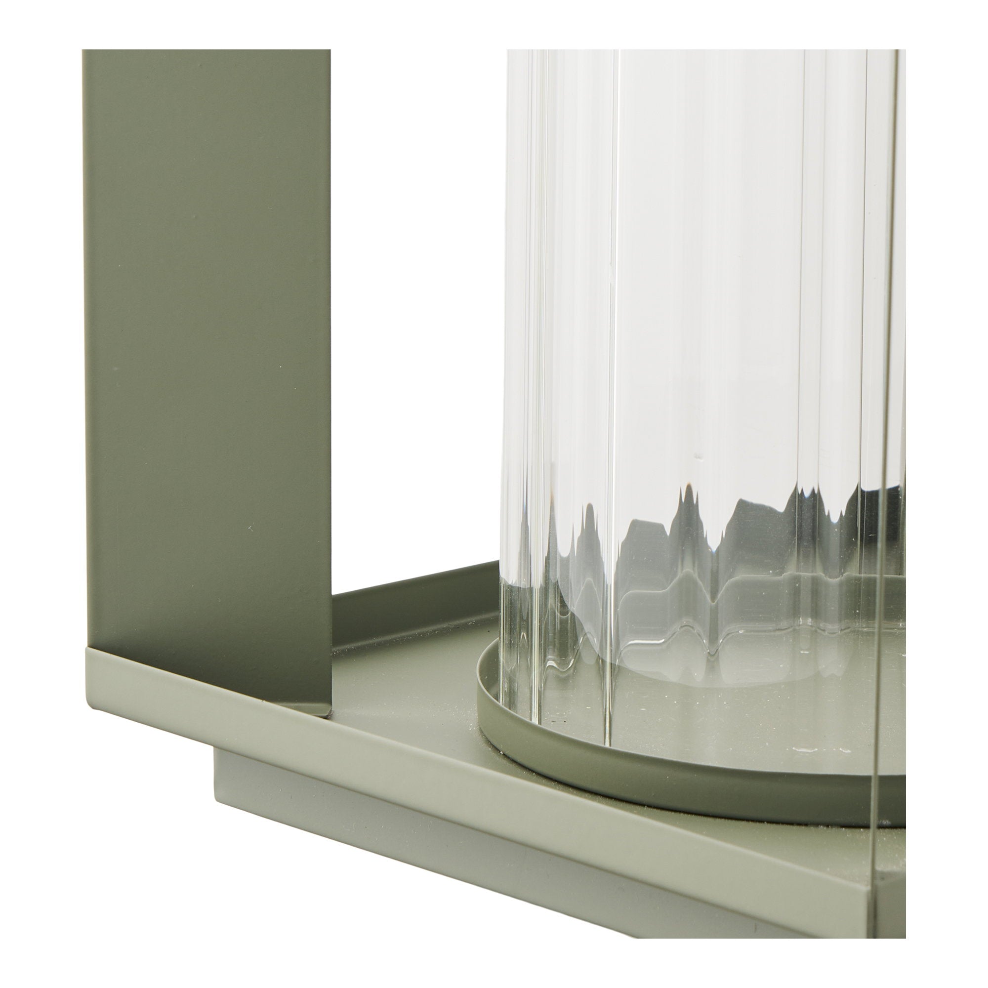 Lohals Laterne – Glas/Metall, grün, 18×18×20,5 cm