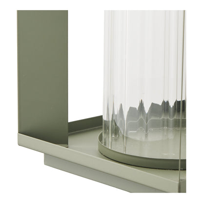 Lohals Laterne – Glas/Metall, grün, 18×18×20,5 cm