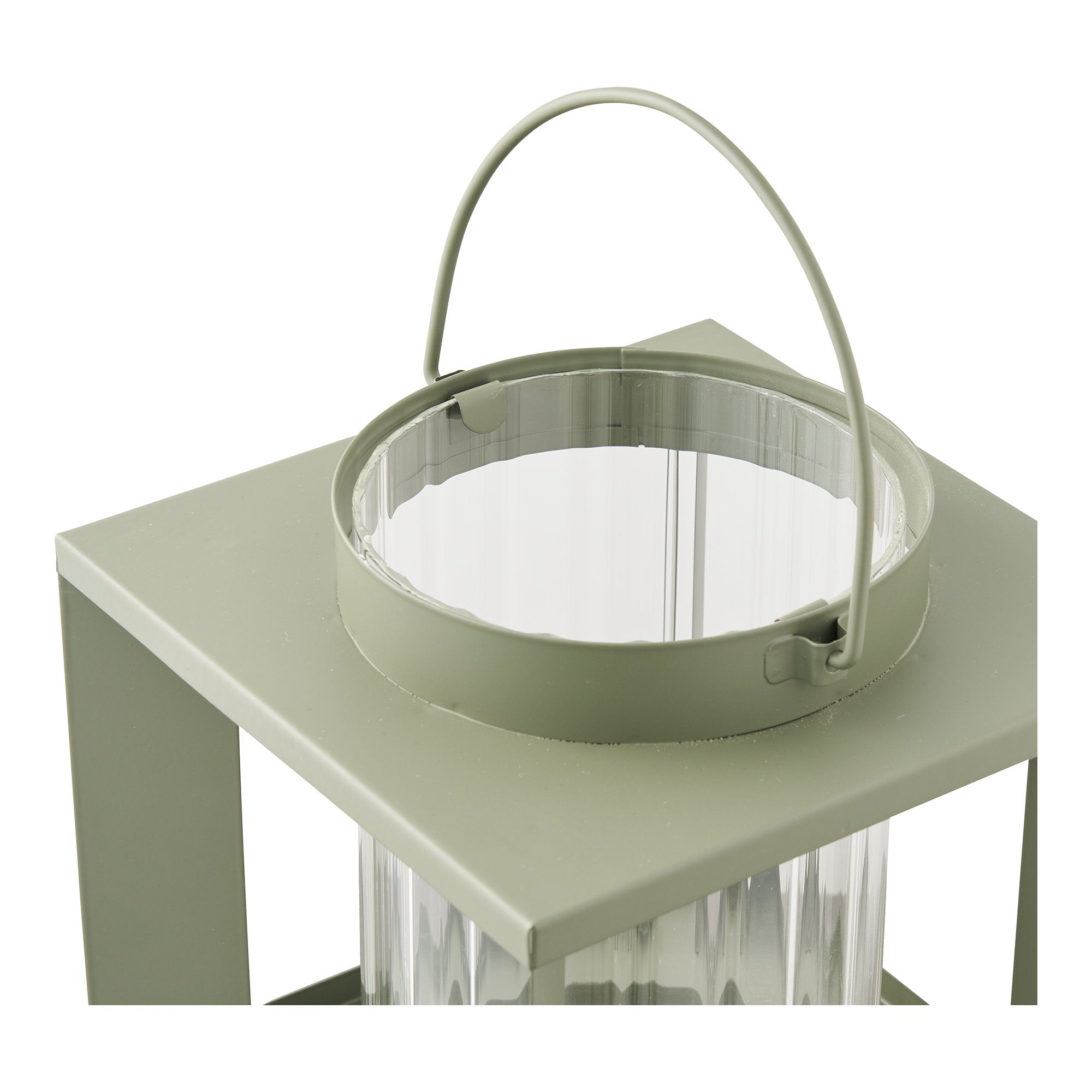 Lohals Laterne – Glas/Metall, grün, 18×18×20,5 cm