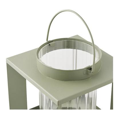 Lohals Laterne – Glas/Metall, grün, 18×18×20,5 cm