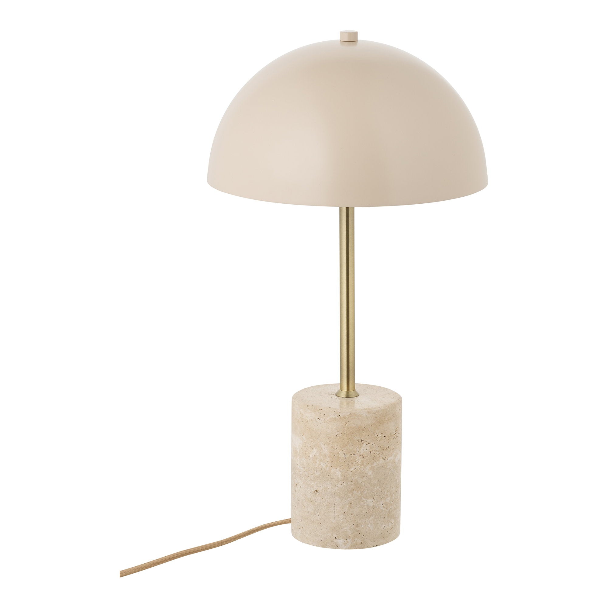 Sheffield Tischleuchte – Marmor/Metall, beige