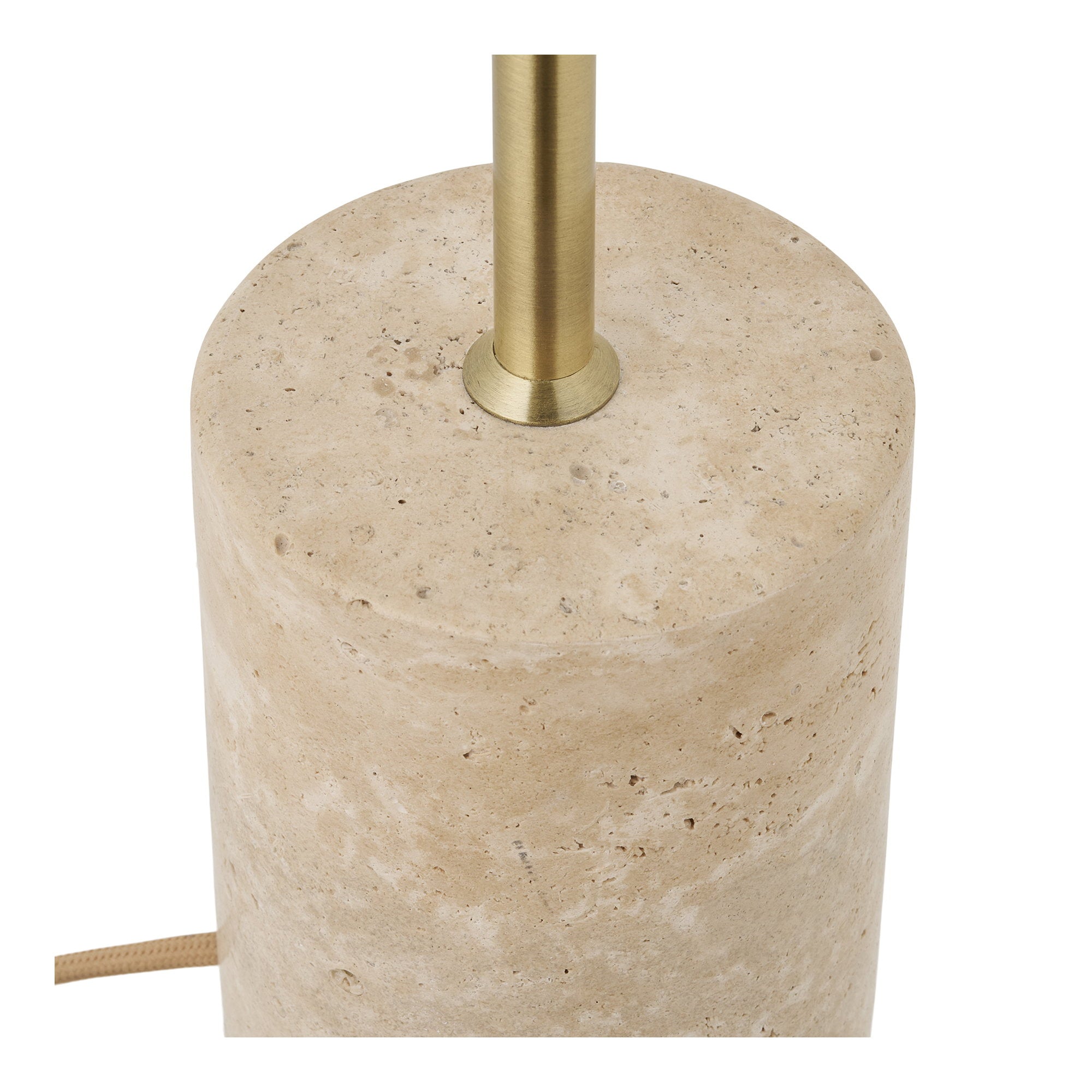 Sheffield Tischleuchte – Marmor/Metall, beige