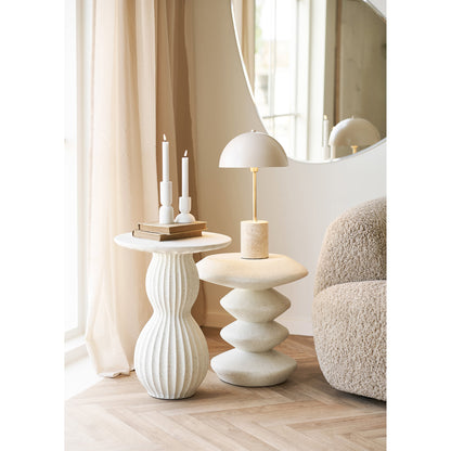 Sheffield Tischleuchte – Marmor/Metall, beige