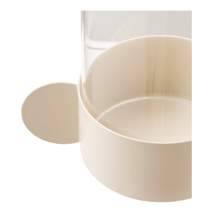 Windlicht - Windlicht, Glas/Metall, beige, 10x13,5x16,5 cm