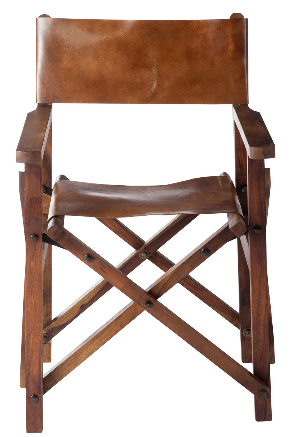 Direct Chair Biegsames Holz/Leder Cognac XX