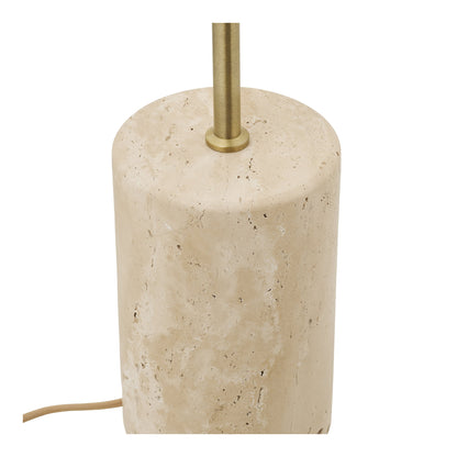 Sheffield Floor Lamp - Floor lamp, marble/metal, beige