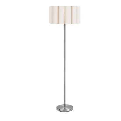 Wattom Stehleuchte - Stehleuchte, Stahl/Leinen, grau/beige