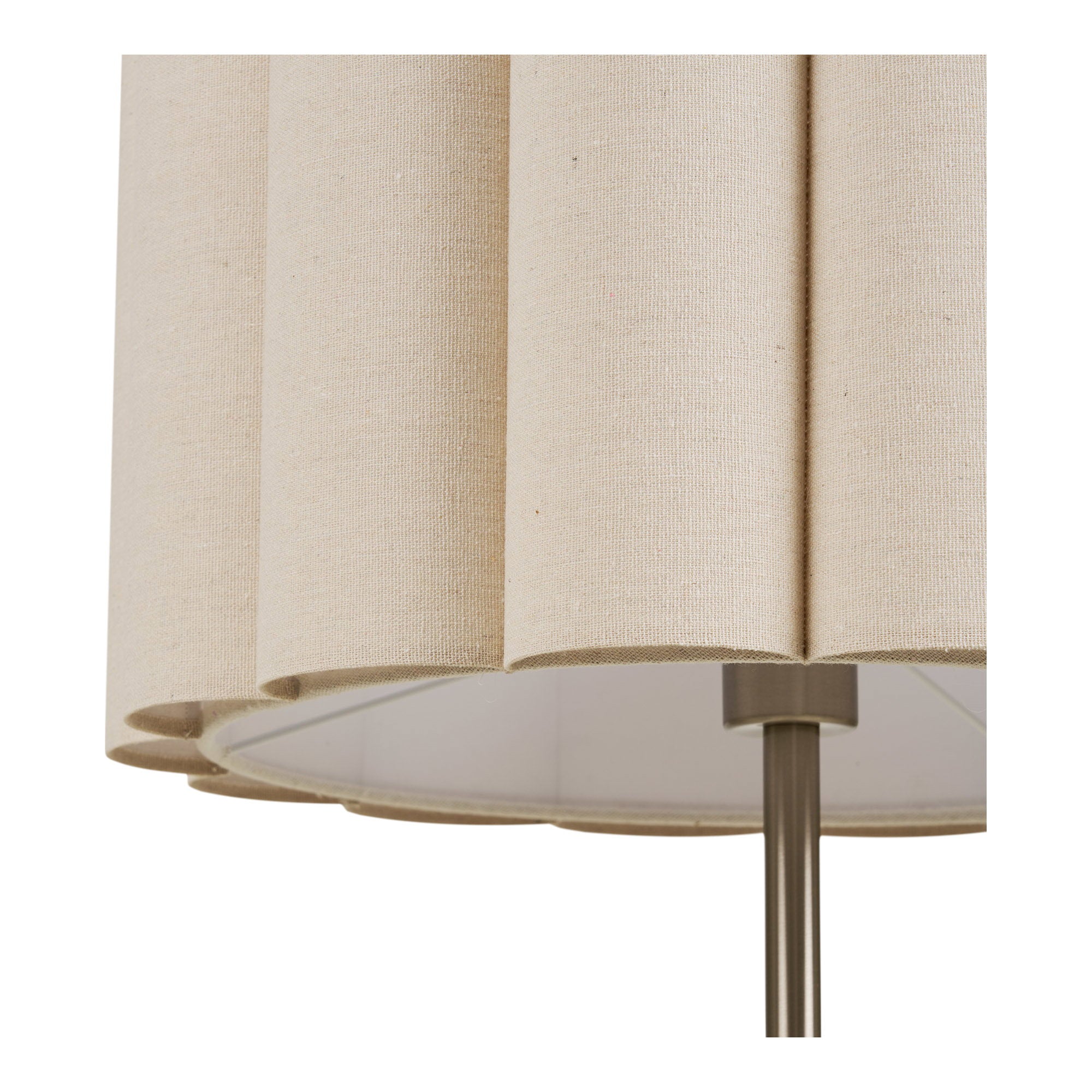 Wattom Stehleuchte - Stehleuchte, Stahl/Leinen, grau/beige