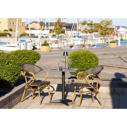 BRADFORD TAFELLAMP OPLAADBAAR ZWART | METAAL