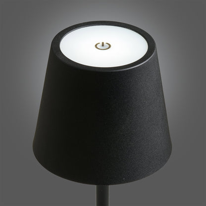 BRADFORD TAFELLAMP OPLAADBAAR ZWART | METAAL