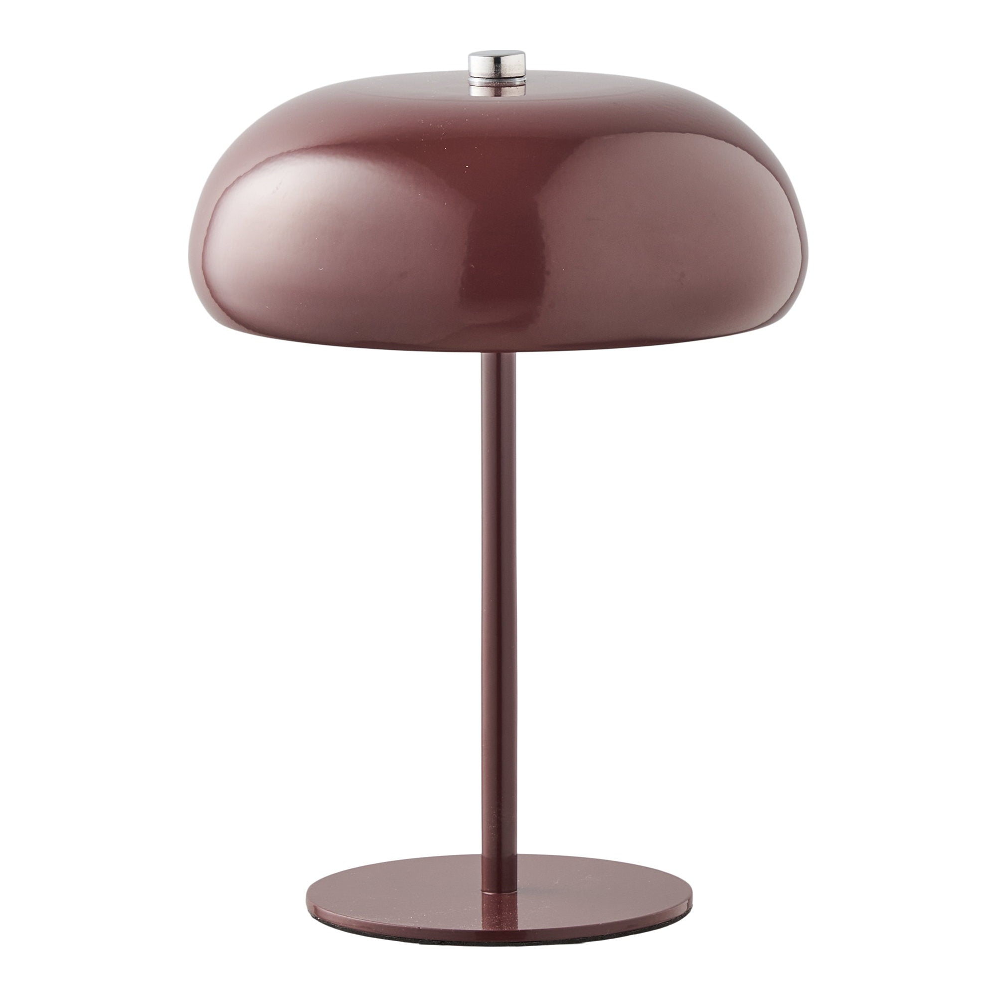 Margate Table Lamp - Tischleuchte, wiederaufladbar, Metall, bordeaux ø16 cm