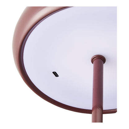 Margate Table Lamp - Tischleuchte, wiederaufladbar, Metall, bordeaux ø16 cm