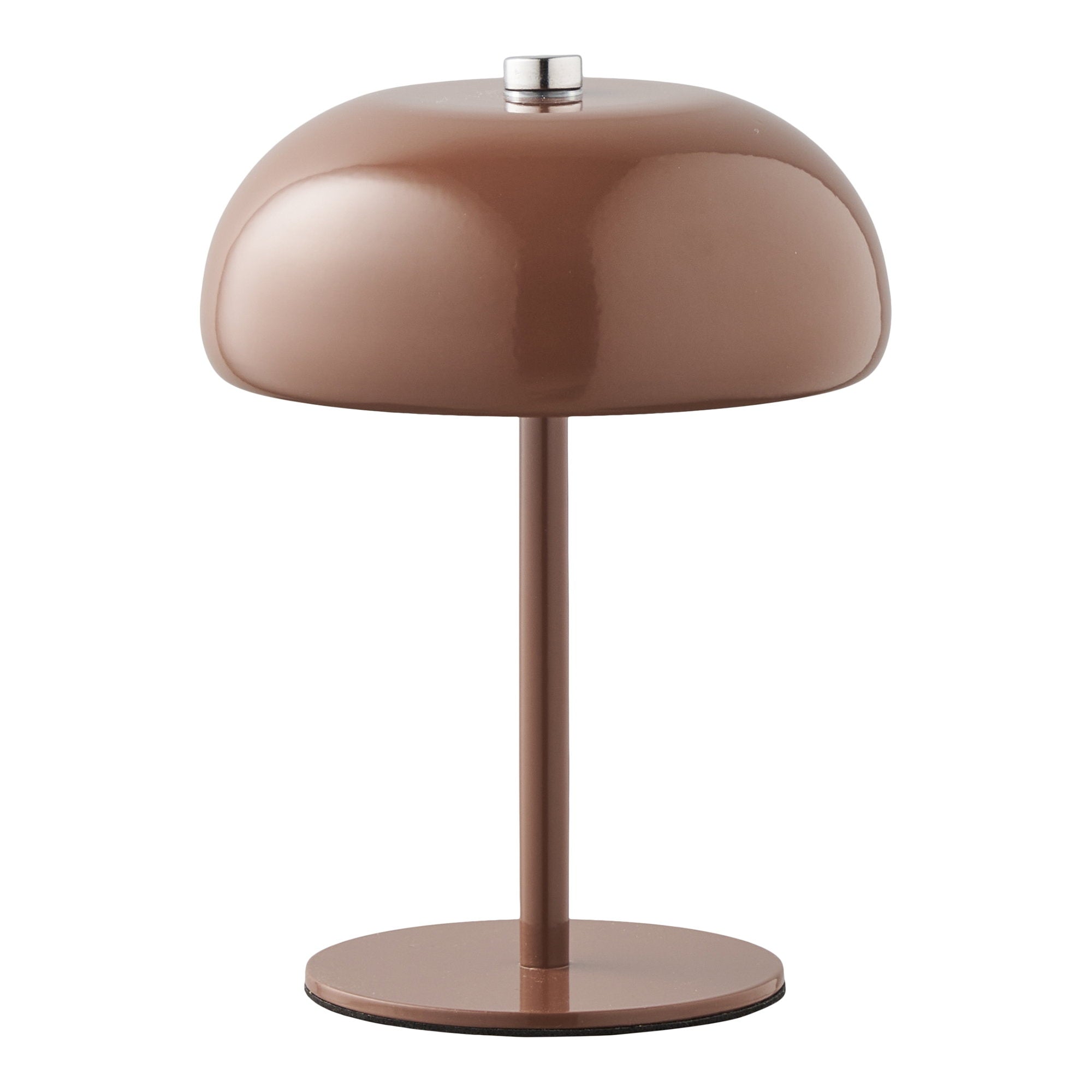 Margate Tischlampe - Tischlampe, wiederaufladbar, Metall, braun ø13 cm
