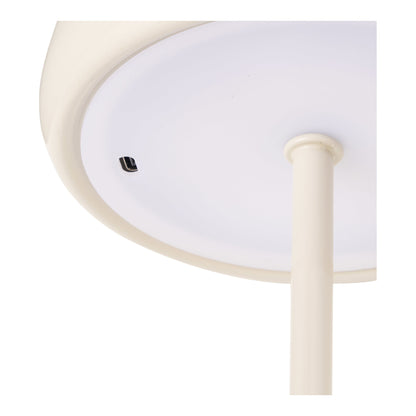 Tischleuchte Margate - Tischleuchte, wiederaufladbar, Metall, beige ø13 cm