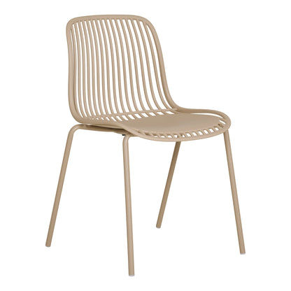 BRANSON DINING CHAIR STACKABLE ZAND (SET VAN 4)