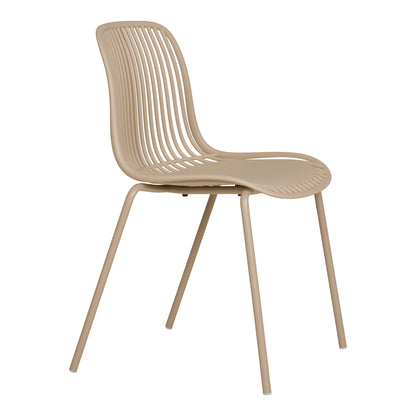 BRANSON DINING CHAIR STACKABLE ZAND (SET VAN 4)