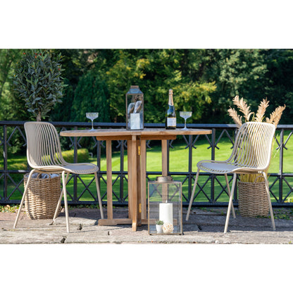BRANSON DINING CHAIR STACKABLE ZAND (SET VAN 4)