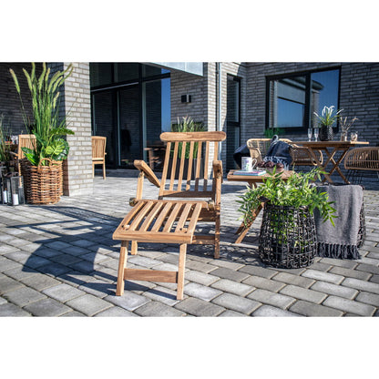 Ligstoel Arrecife – teakhout naturel, verstelbaar 150×60 cm