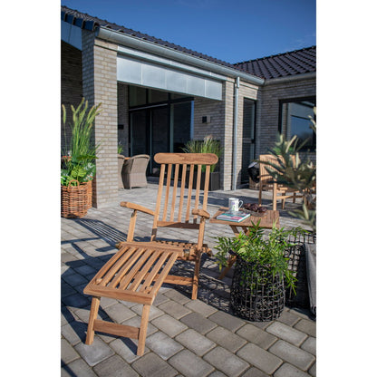 Ligstoel Arrecife – teakhout naturel, verstelbaar 150×60 cm