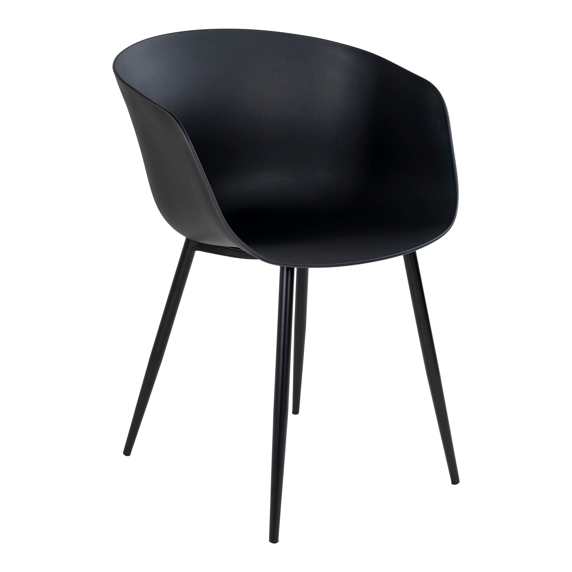 RODA ESSSTUHL SCHWARZ | SCHWARZE BEINE (2ER-SET)