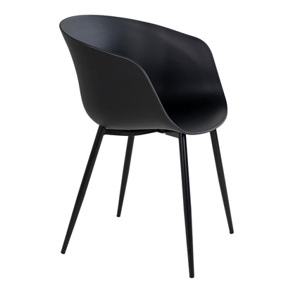 RODA DINING CHAIR ZWART | ZWARTE POTEN (SET VAN 2)