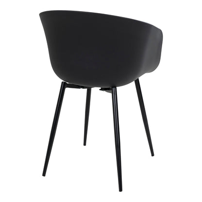 RODA DINING CHAIR ZWART | ZWARTE POTEN (SET VAN 2)