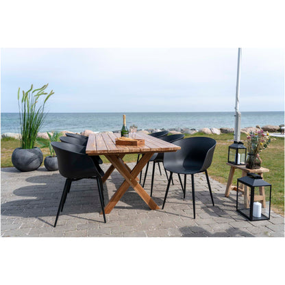 RODA DINING CHAIR ZWART | ZWARTE POTEN (SET VAN 2)