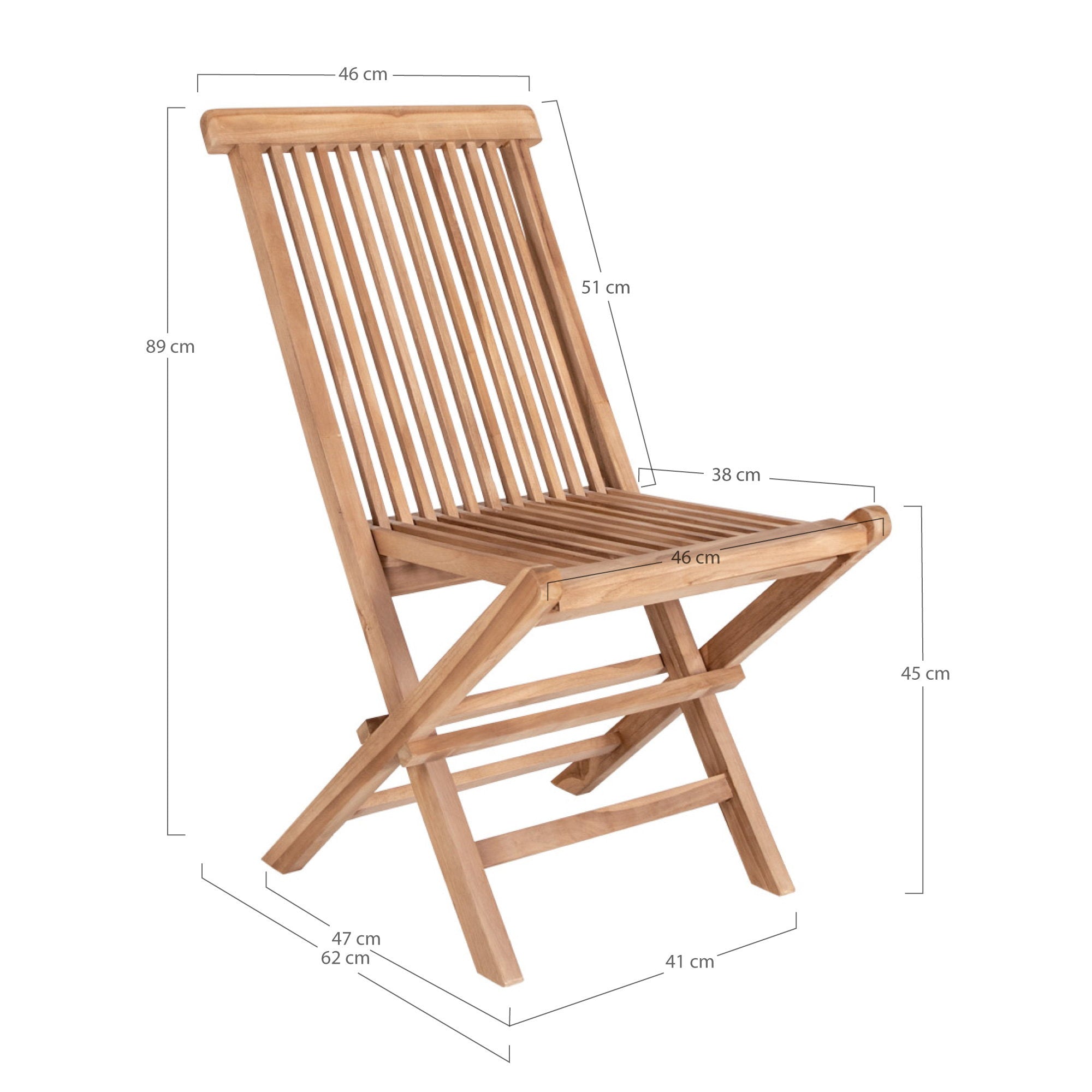 TOLEDO ESSSTUHL TEAK NATUR (2ER SET)