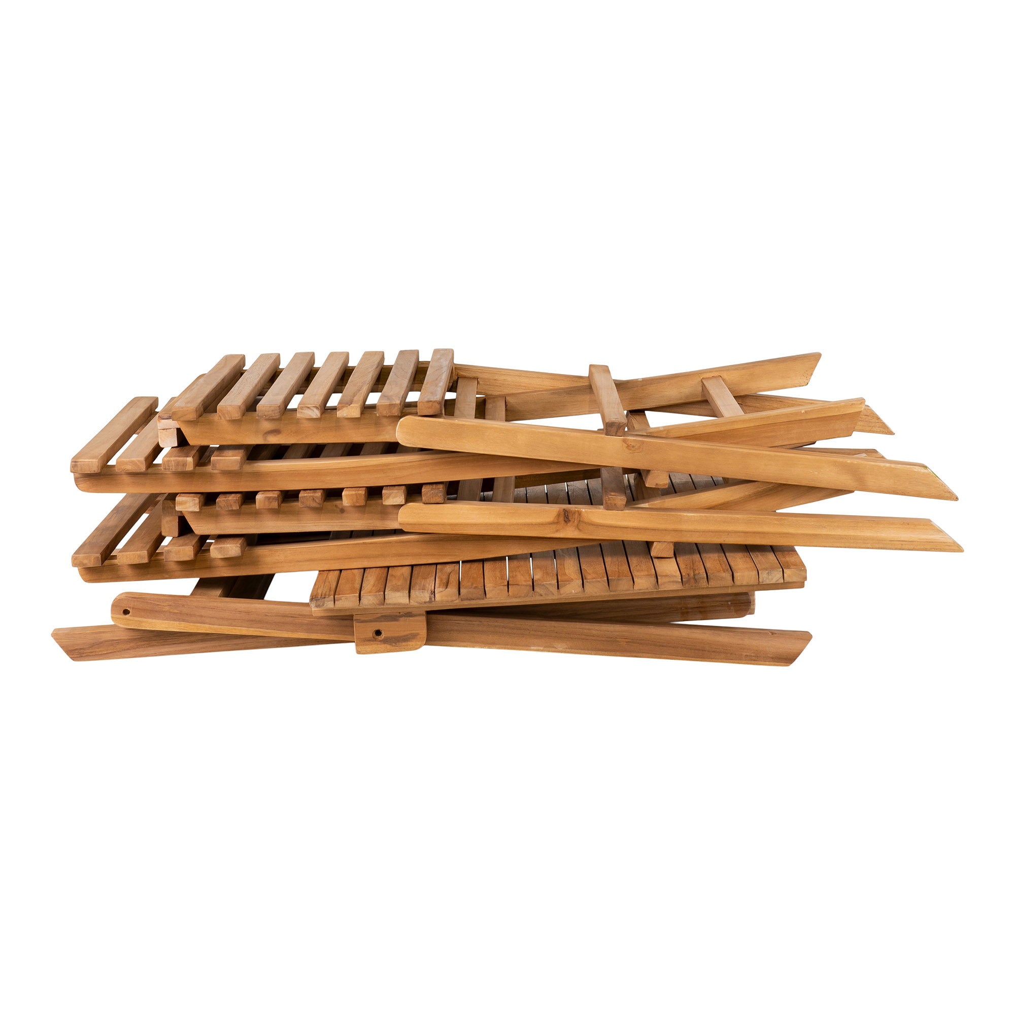 Cuenca café set van teakhout in naturel uitvoering met 2 stoelen en tafel