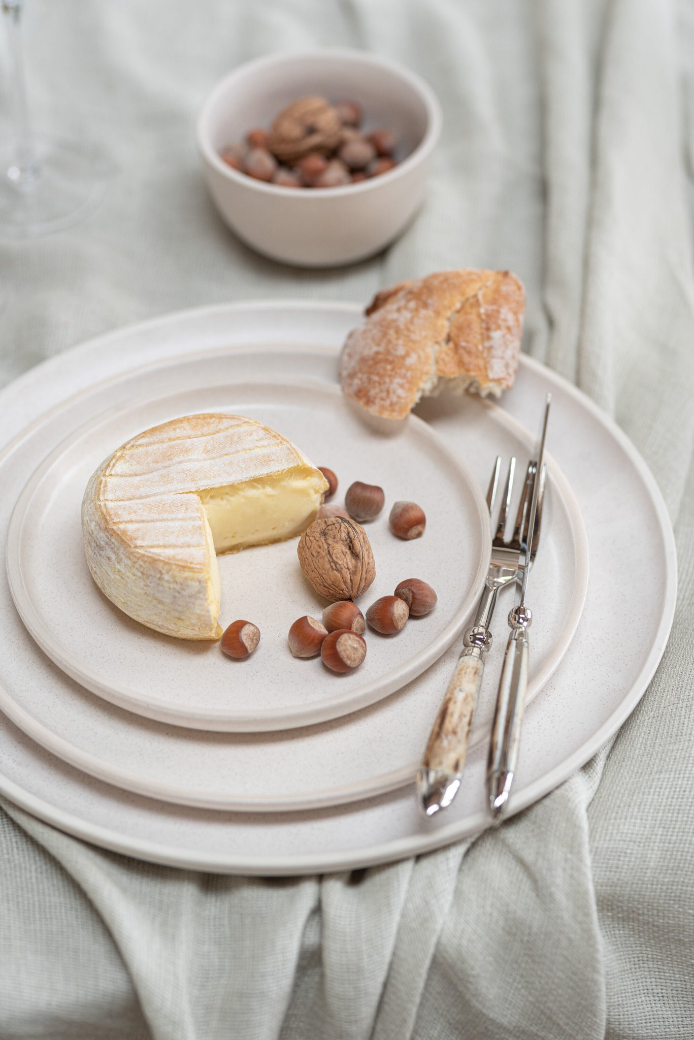 Plate Marie Ceramic Cream Large