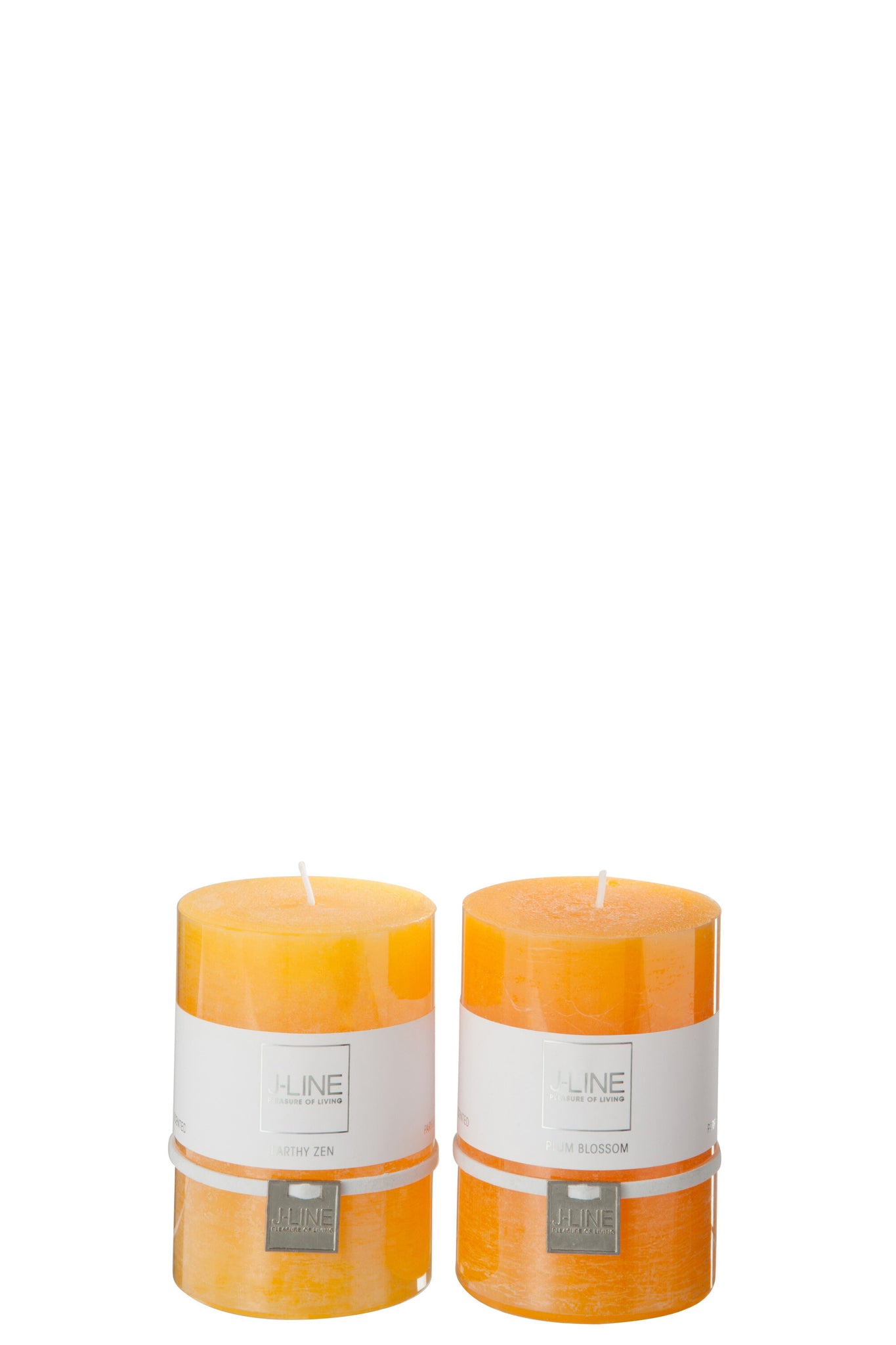 Scented Candle  Orange Mix Medium Assortment Of 2