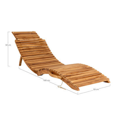 ARRIETA SUN LOUNGER TEAK NATUUR