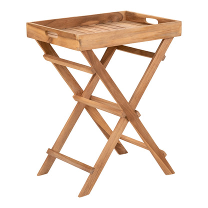 Ronda Tablettbeistelltisch - Beistelltisch, Teak, Natur 29x39x49,5 cm