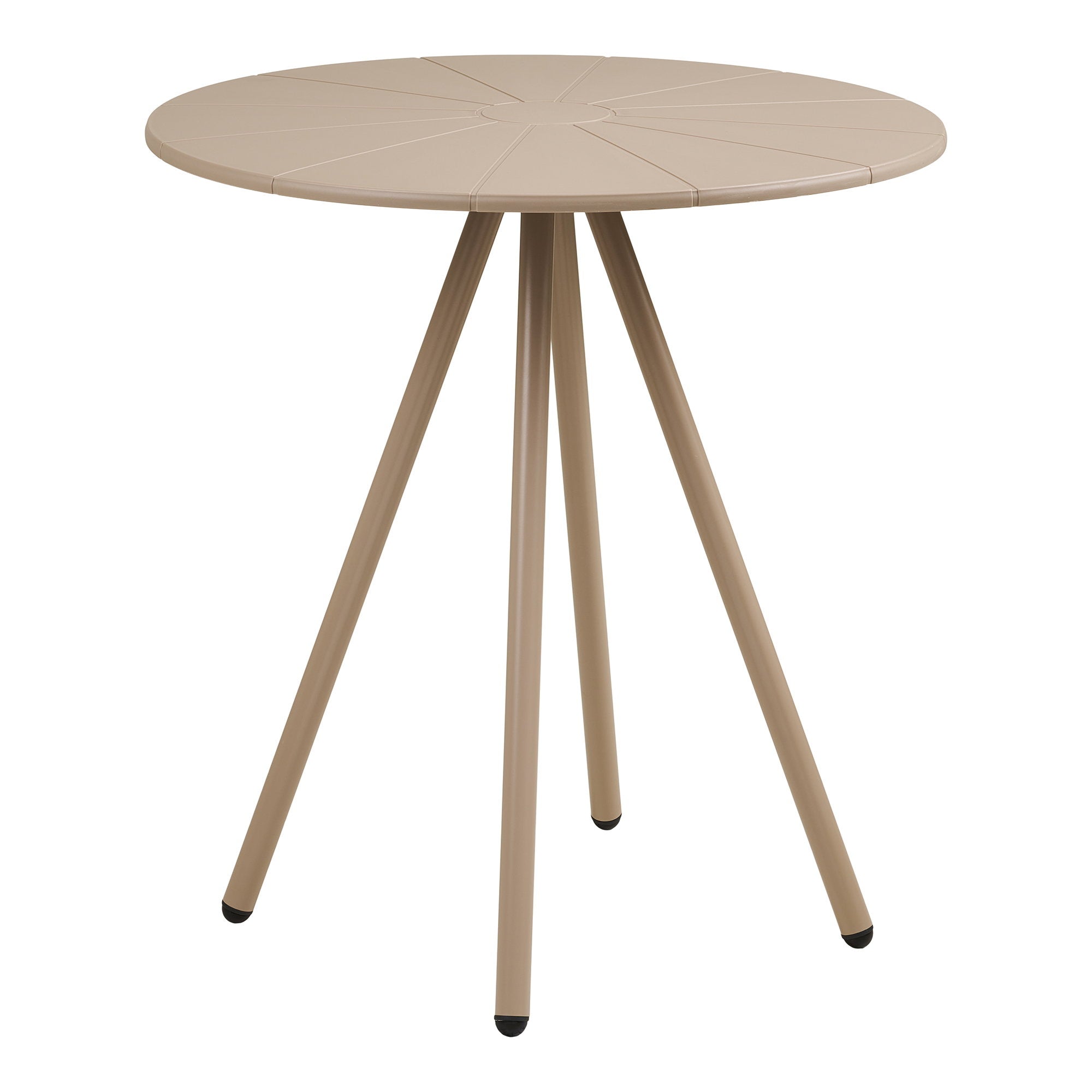 Barletta Bistro Table - Bistro table, polypropylen/steel, taupe, ø70x73,5 cm
